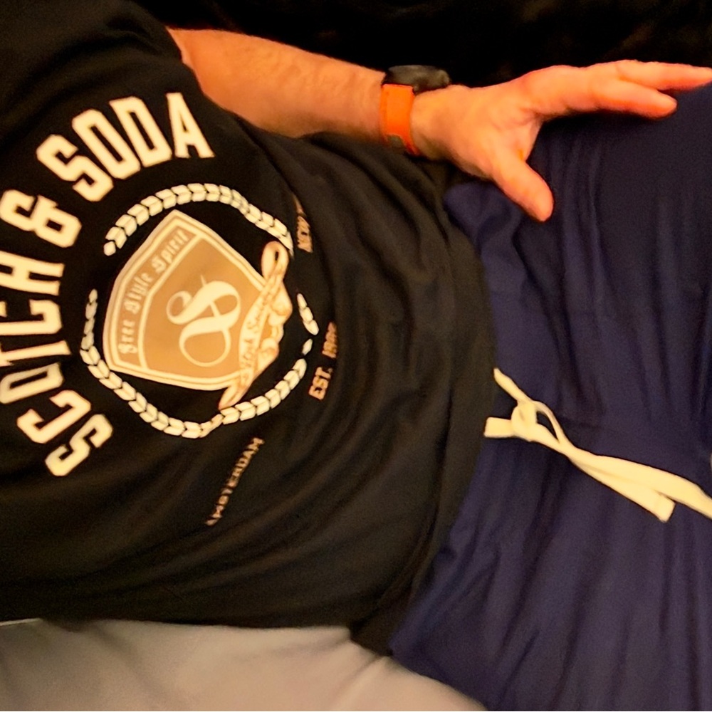 Scotch & Soda Black & Gold T-Shirt Emblem